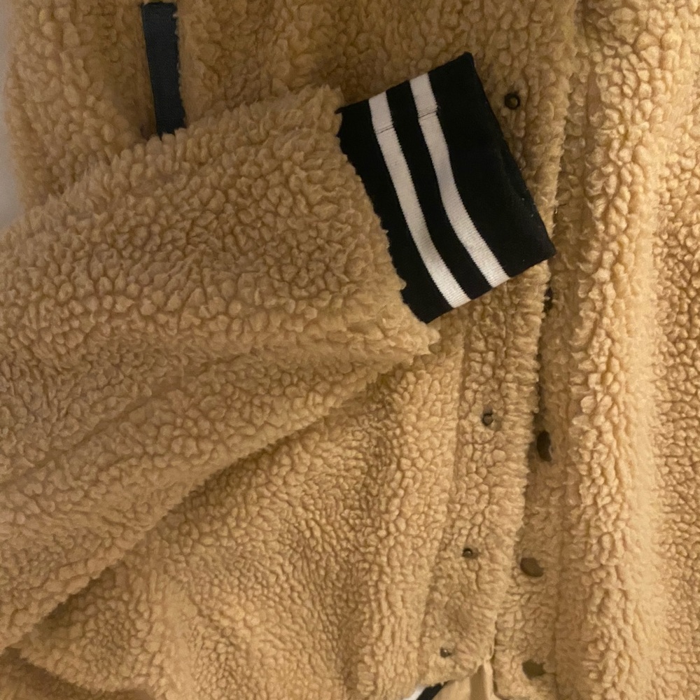 Fuzzy teddy jacket